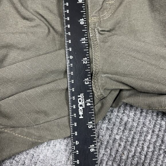 Wrangler Riggs Workwear Pant Mens Size 42x32 Green Ripstop Carpenter Relaxed Fit - Picture 16 of 16